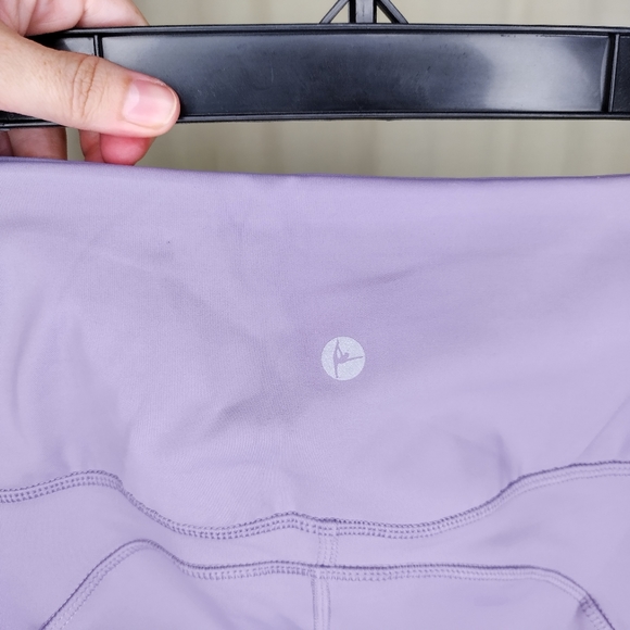 NWT 90 Degree by Reflex High Waist Ankle Length Purple Athletic Leggings Size L - Picture 4 of 9